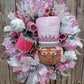 Nutcracker Pink Holiday 22" Wreath