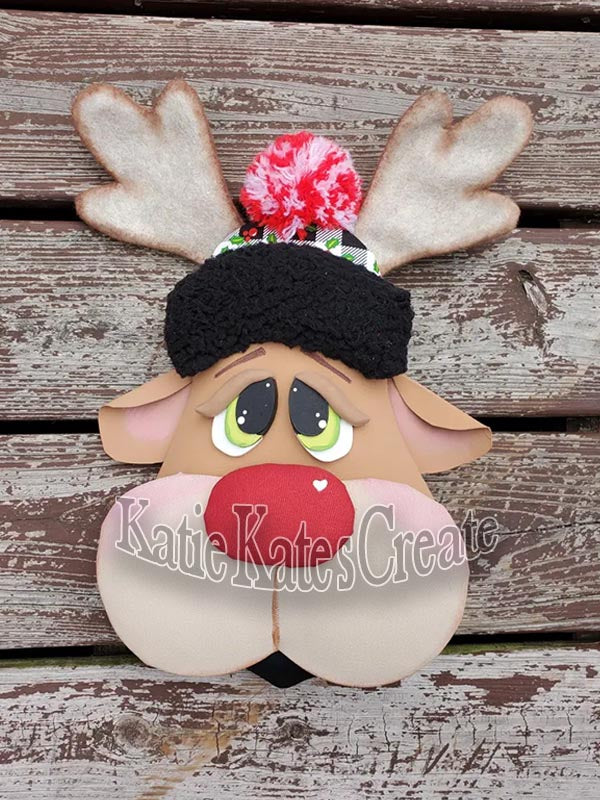 Saint the Reindeer Christmas Wreath / Swag Attachment