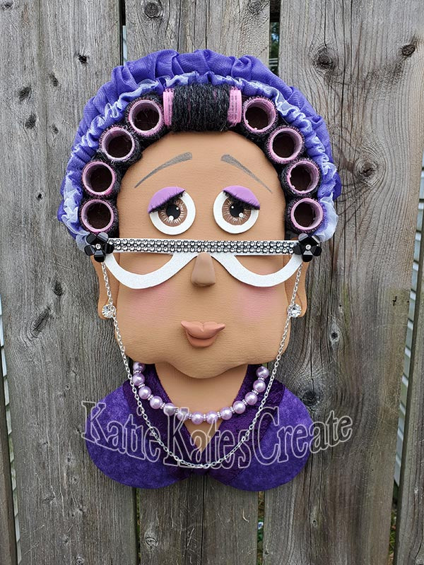 African American Granny (honey) Wreath / Swag Attachment