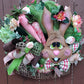 Easter Bunnies 22" Double Door Wreath Set