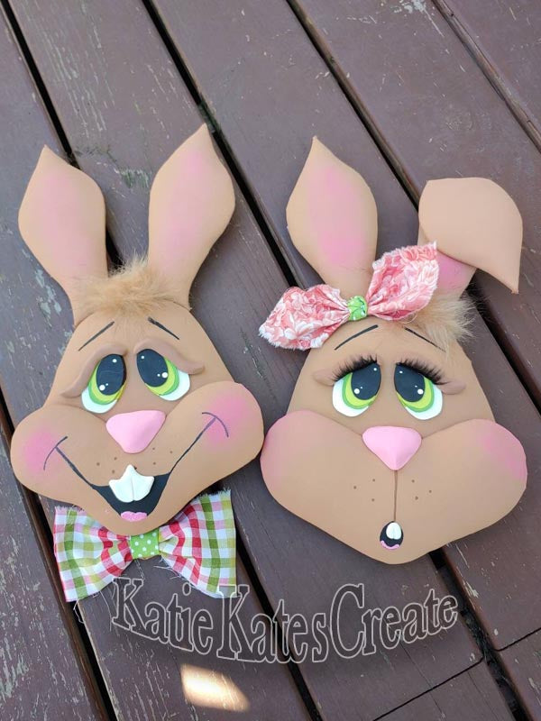 Big B and Lil Peep Bunny Easter Wreath / Swag Attachment Set