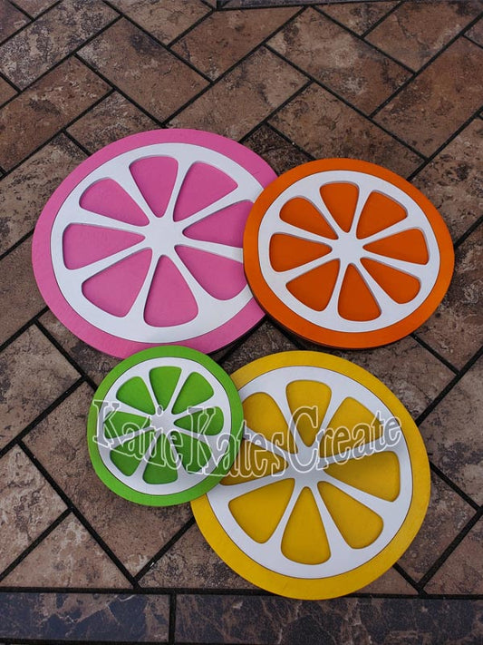 Citrus Theme Wood Cutouts