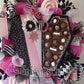 Halloween Coffin 22" Wreath (Pink)