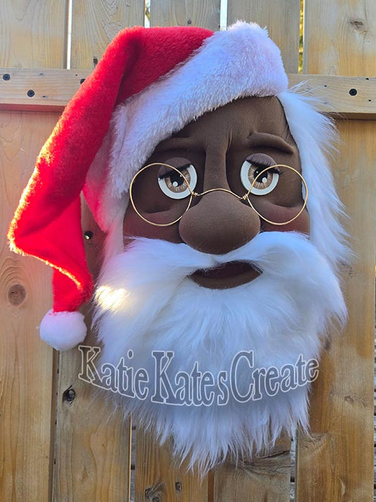 Father Time Christmas Wreath / Swag Attachment (Dark Skin Tone)