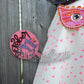 Girl Ghost Trick or Treater Wreath / Swag Attachment (Pink)