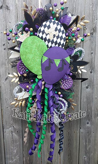 Mardi Gras Swag Mardi Gras Wreath Mardi Gras Door Decor -  Ireland