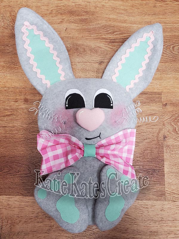 Mr. Bougie Bunny Easter Wreath / Swag Attachment (grey)