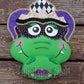 Rex & Nola the Mardi Gras Whimsical Alligators Wreath / Swag Attachment Set