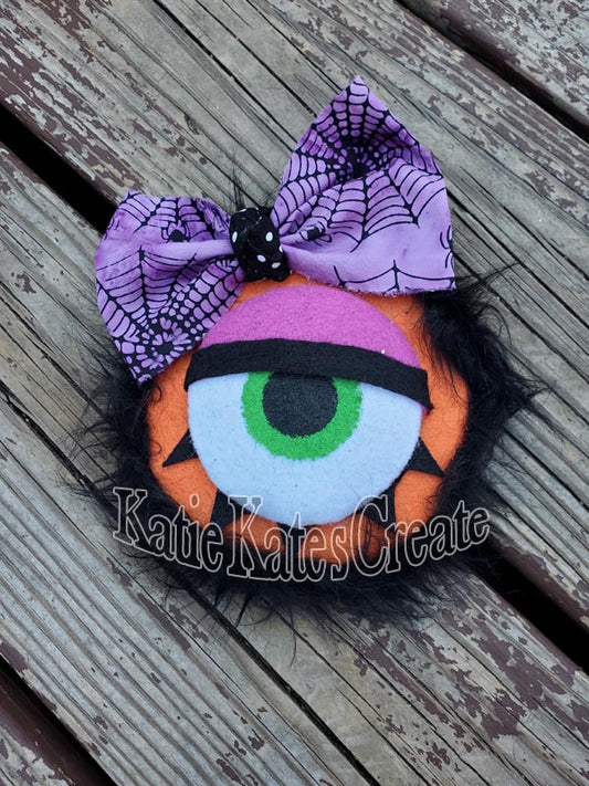 One Eyed Purple Monster Wreath / Swag Attachment Set (Female)