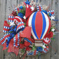 Patriotic 22" Balloon Wreath with Pie Embellishment