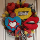 Valentine's Day Pop Art 22" Wreath