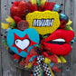 Valentine's Day Pop Art 22" Wreath