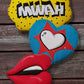 Pop Art Valentine's Wreath / Swag Attachment Set