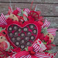 Valentine's Heart Shaped Chocolate Box 22" Wreath