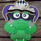 Rex & Nola the Mardi Gras Whimsical Alligators Wreath / Swag Attachment Set