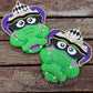 Rex & Nola the Mardi Gras Whimsical Alligators Wreath / Swag Attachment Set