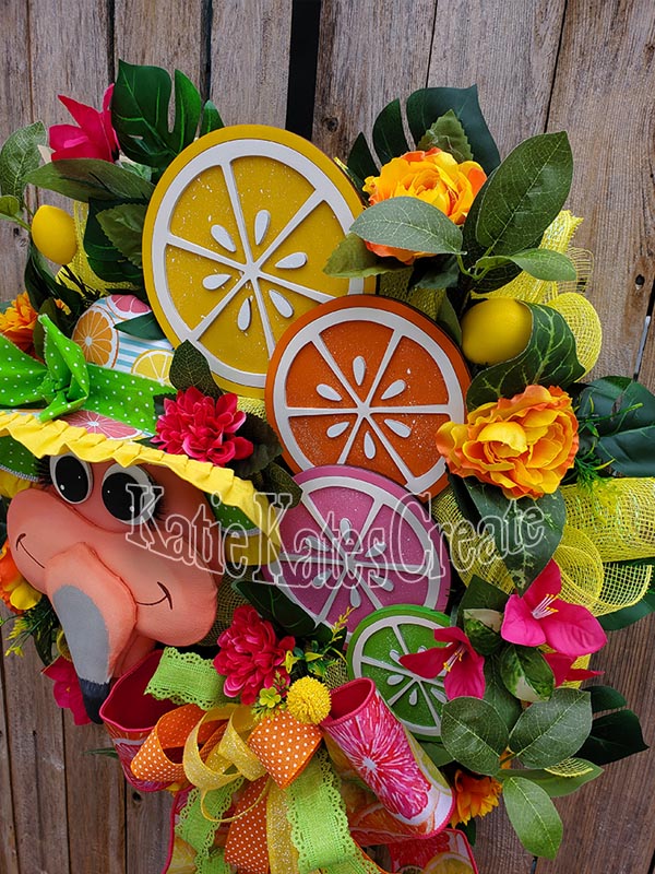 Sangria the Flamingo 22" Wreath