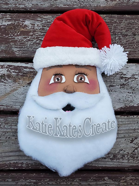 Santa Clause Christmas Wreath / Swag Attachment (Honey)