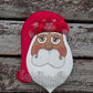 African American Mini Santa & Mrs. Clause Christmas Wreath / Swag Attachment Set (Red Attire) (Honey)