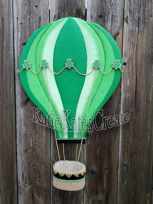 Shamrock St. Patty's Day Hot Air Balloon Wreath / Swag Attachment