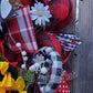 Sunflower & Ladybug Full Length Door Wreath / Swag