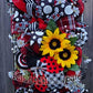 Sunflower & Ladybug Full Length Door Wreath / Swag