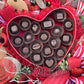 Valentine's Heart Shaped Chocolate Box 22" Wreath