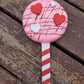 Faux Valentines 5" Lollipops Wreath / Swag Attachment Set