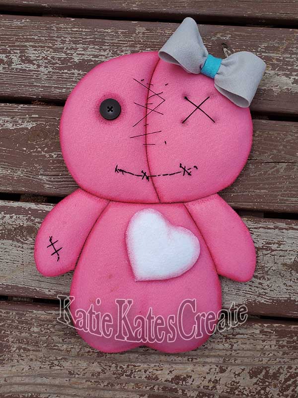 Mrs. Voodoo Doll Halloween Wreath / Swag Attachment