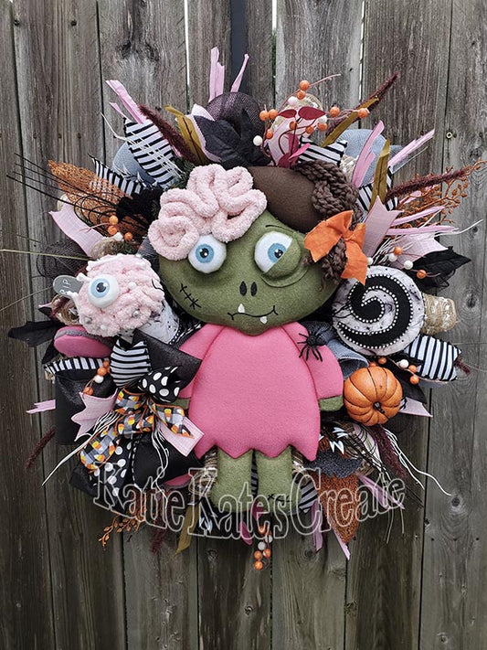 Zombie 24" Halloween Theme Wreath