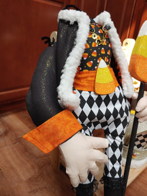 Candy Corn King Full Body Halloween Wreath Attachment Set