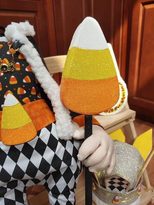 Candy Corn King Full Body Halloween Wreath Attachment Set