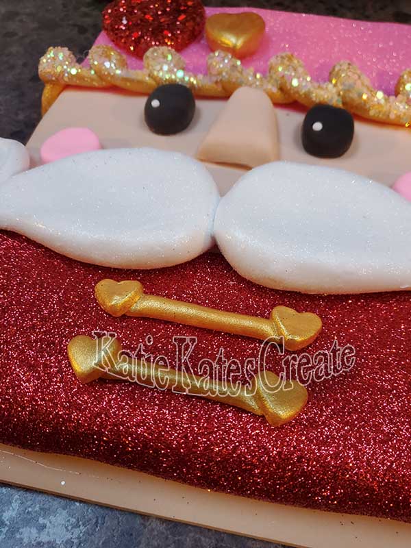 Faux Valentine's Nutcracker Cookie Wreath /  Swag attachment