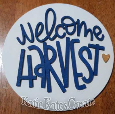 Welcome Harvest 7" Wreath Attachment